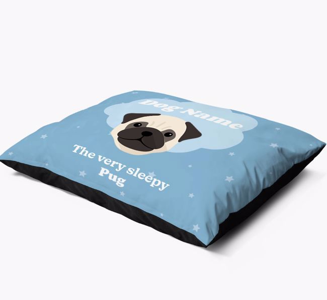 'The Very Sleepy Dog' - Personalised {breedFullName} Dog Bed